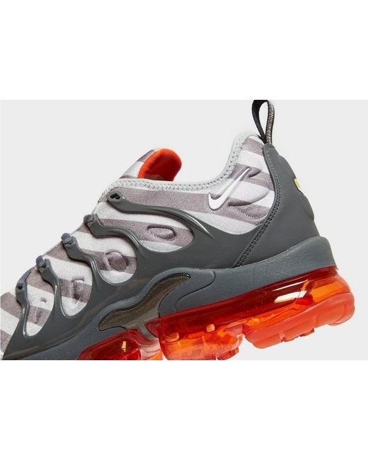 vapormax plus grey orange