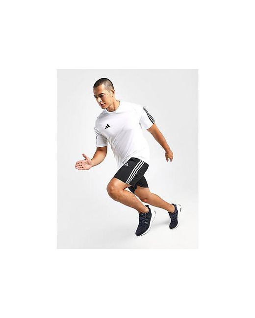 Adidas Black Aeroready Essentials Chelsea 3-stripes Shorts for men