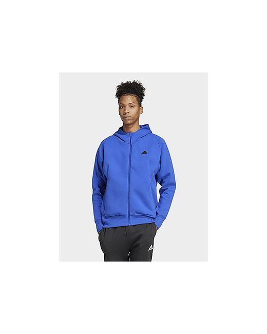 Adidas Originals Blue Z.n.e. Premium Full-zip Hooded Track Jacket for men