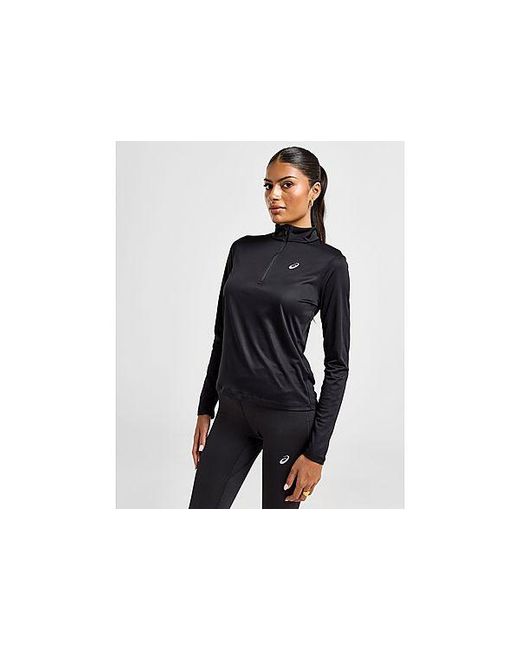 Core 1/4 Zip Top di Asics in Black