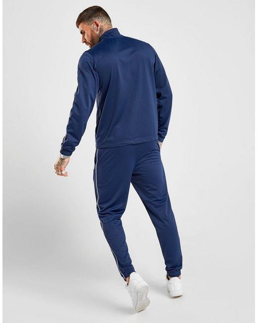 Nike Synthetic Poly Tracksuit in Blue/White (Blue) for Men - Lyst