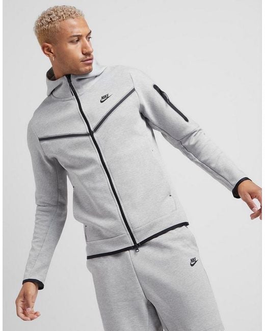 nike tech grey and black tracksuit