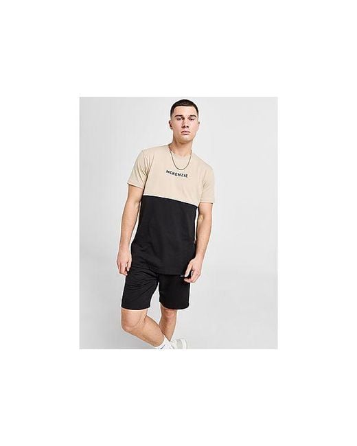 McKenzie Black Ovate T-shirt/shorts Set for men