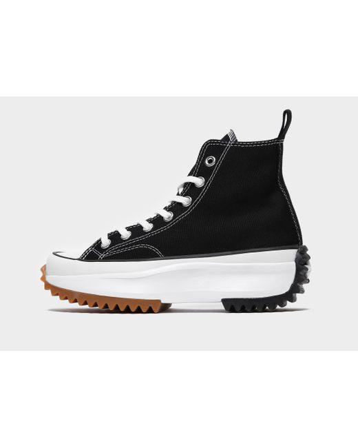 Run Star Hike Platform Foundational Leather di Converse in Black