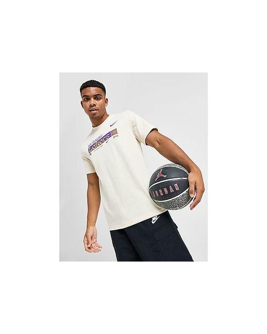 Nike Black Nba La Lakers Essential T-shirt for men