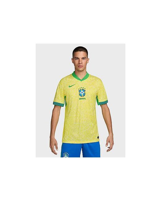 Nike Yellow Brazil 2024 Home Shirt for men