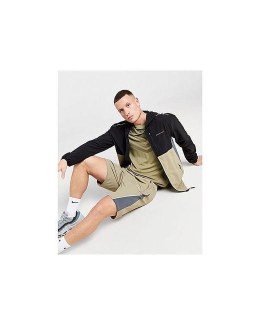 TECHNICALS Black Tubo Shorts for men