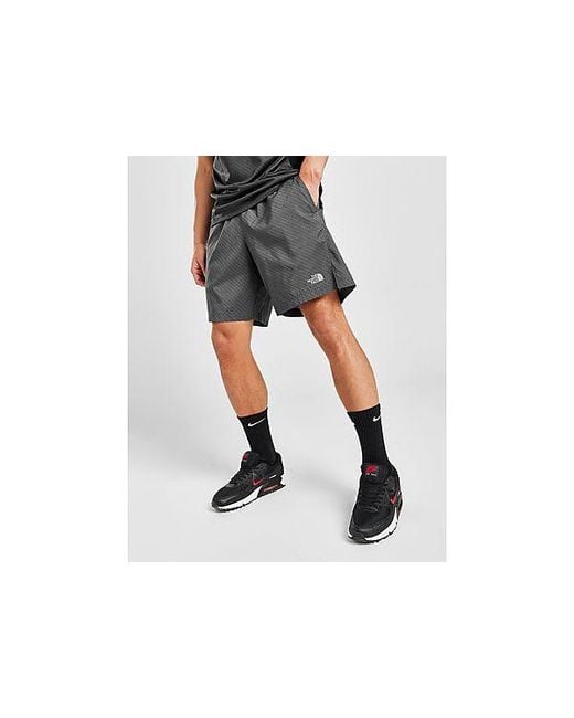 The North Face Black All Over Print 24/7 Shorts for men