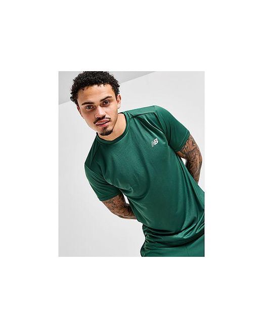 Essential Run T-Shirt di New Balance in Green da Uomo