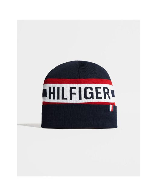 white tommy hilfiger beanie