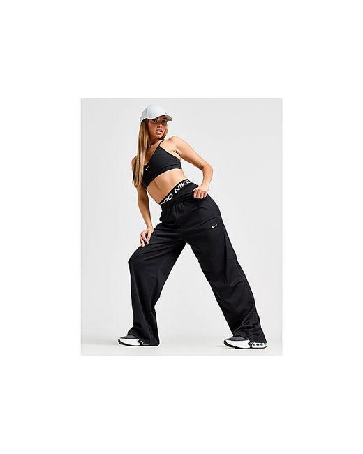 Nike Black Mesh Wide Leg Track Pants