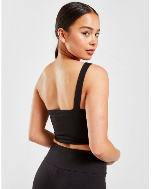 ellesse crop top black