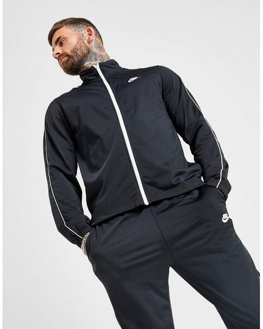 Download Nike Synthetic Poly Tracksuit in Black for Men - Lyst