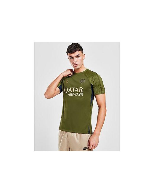 Nike Green Paris Saint Germain Short Sleeve Shirt for men