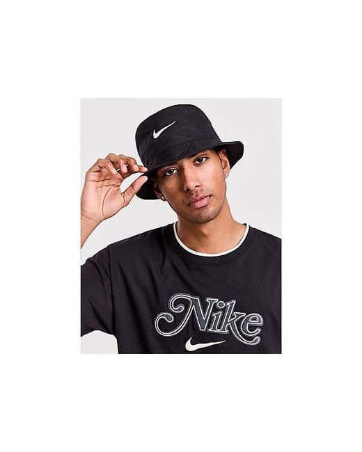 Nike Black Apex Swoosh Bucket Hat