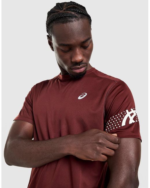 T-Shirt Icon Asics pour homme en coloris Red