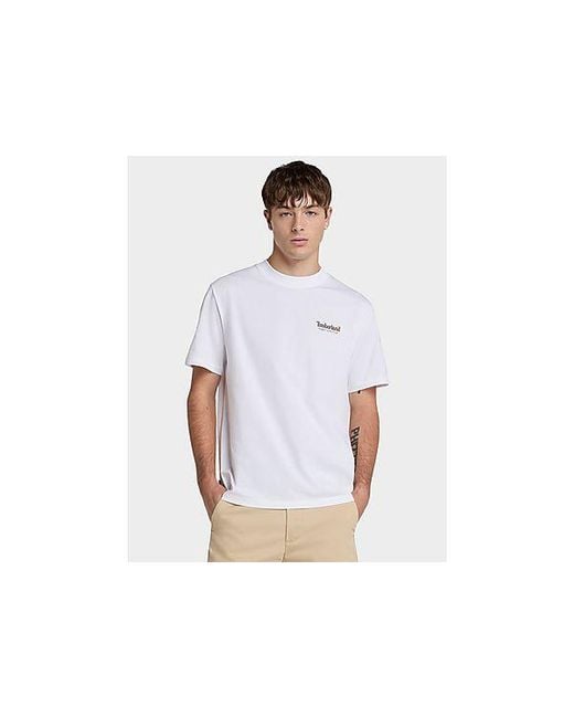 Timberland Black Rugged Active Gear Back Graphic Tee for men