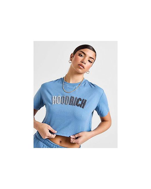 Hoodrich Blue Kraze Crop T-shirt