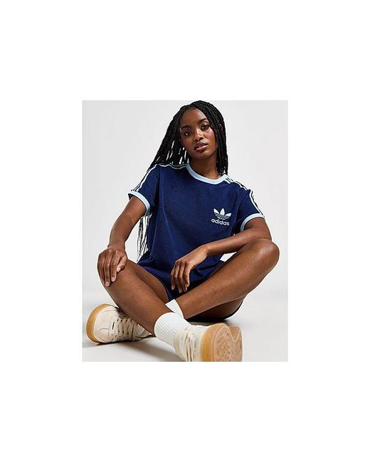 T-shirt Éponge 3-Stripes Adidas Originals en coloris Blue
