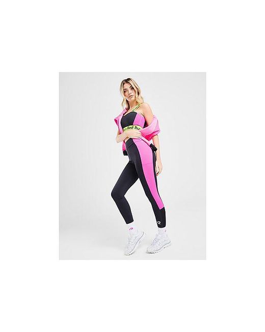 Red Run Activewear Black Twin Flame Sculpt Leggings