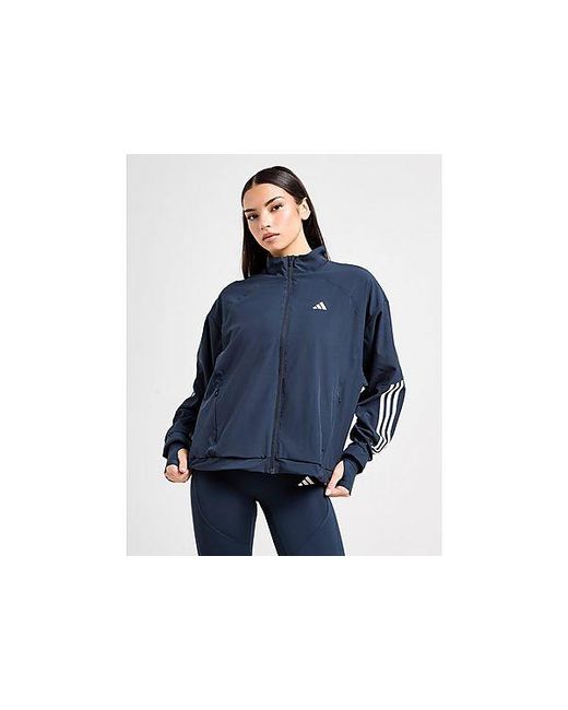Adidas Blue Hyperglam Ribbed Woven Jacket