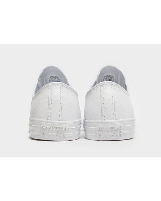 converse all star ox leather white