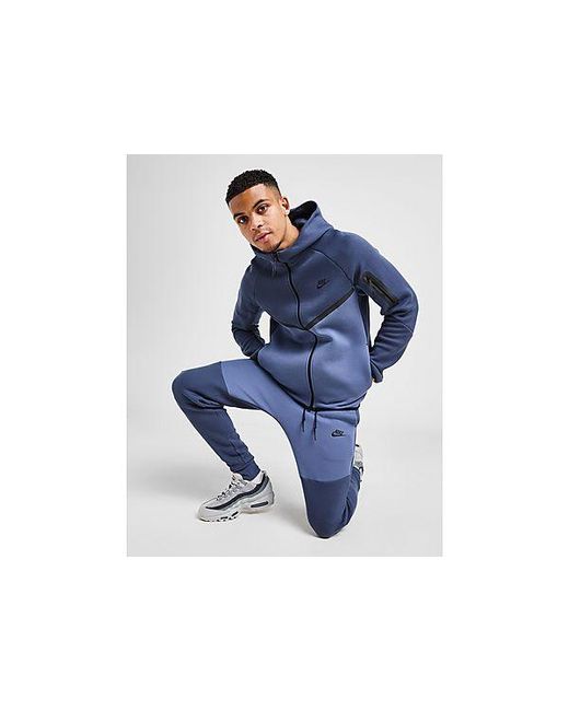 Nike Blue Tech Fleece Joggers for men