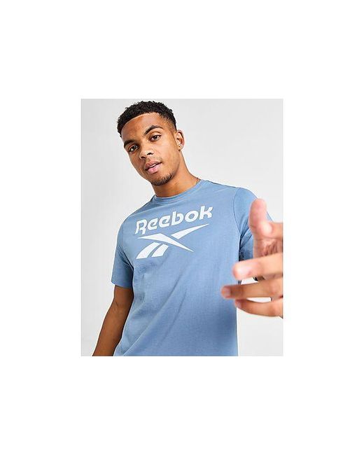 Reebok Blue Large Logo T-shirt for men