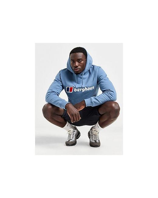 Berghaus Logo Hoodie in Blue for Men Lyst UK