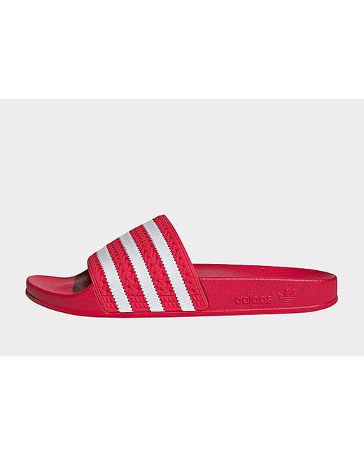 Adidas Originals Red Adilette Slides