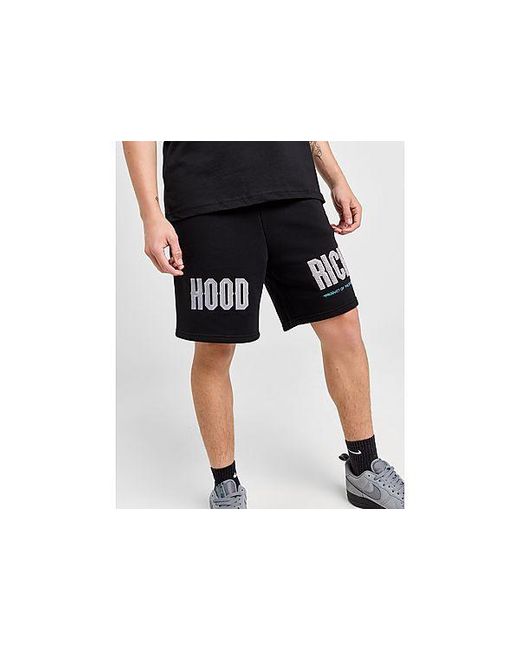 Hoodrich Black Fade Shorts for men
