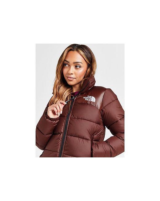 The North Face Brown Logo Padded Jacket