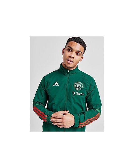 Adidas Green Manchester United Fc Presentation Jacket for men