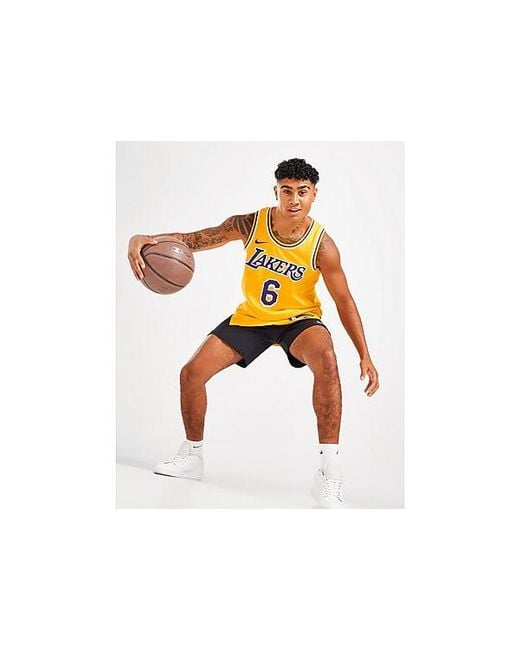 Camiseta NBA Los Angeles Lakers James #6 Swingman Nike de hombre de color  Negro | Lyst