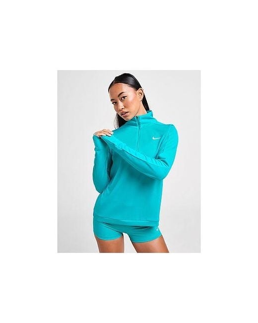 Nike Blue Running Pacer 1/4 Zip Dri-fit Track Top