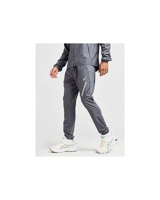 Asics Black Lite-show Woven Track Pants for men