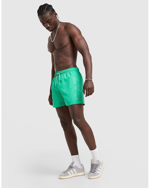 Short De Bain Side Logo EA7 pour homme en coloris Green