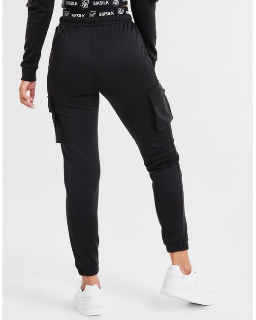 Siksilk poly cargo track pants Clearance