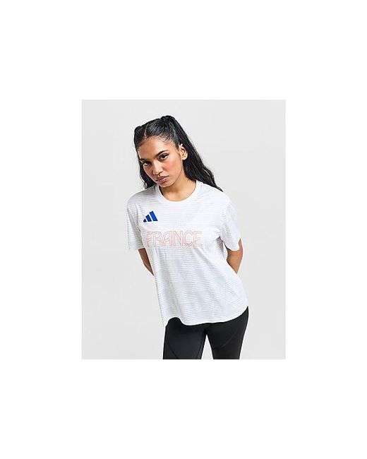 T-shirt de training Équipe de France Adidas en coloris Black