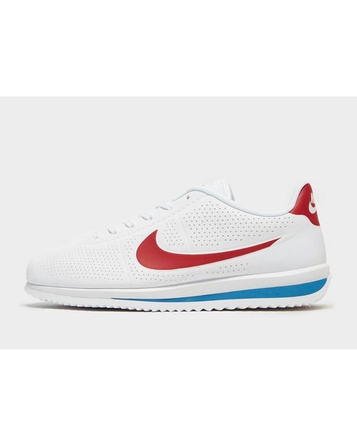 cortez ultra moire trainers in perforated black and white