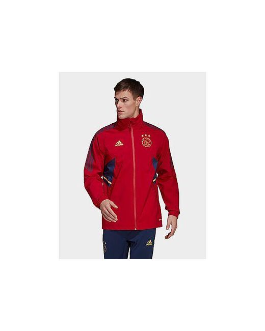 Adidas Red Ajax Amsterdam Condivo 22 Storm Jacket for men