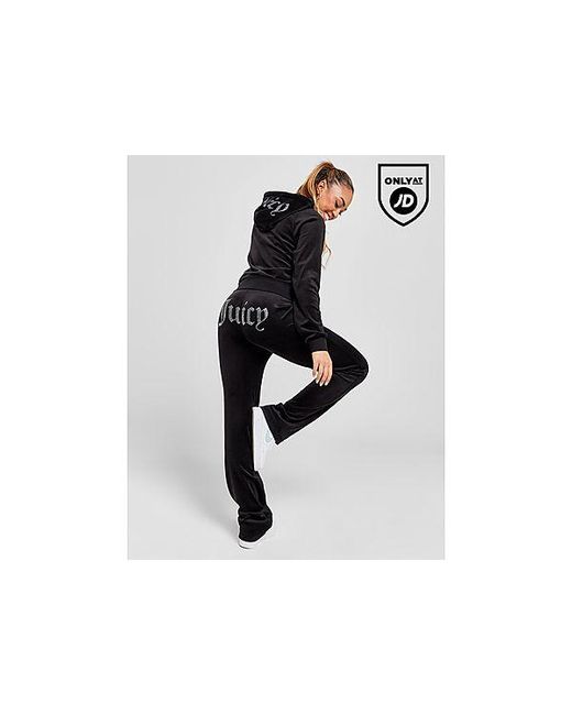 Pantalon de jogging Diamante Velours Juicy Couture en coloris Black