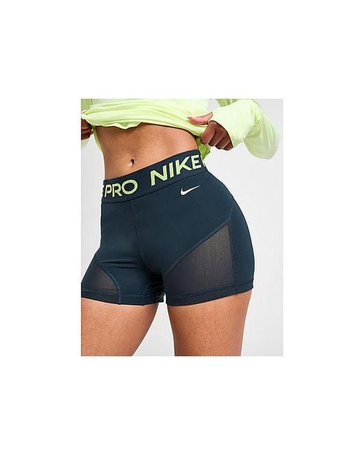 Nike Blue Training Pro Mesh 3" Shorts