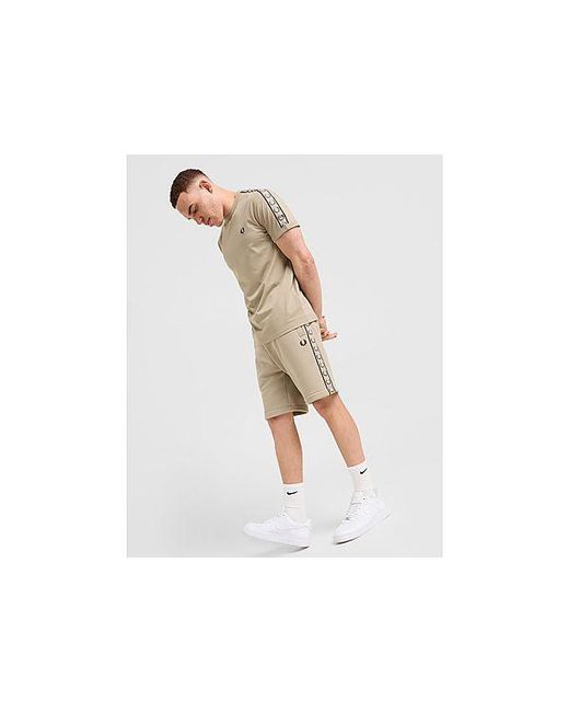 Fred Perry Black Taped Shorts for men
