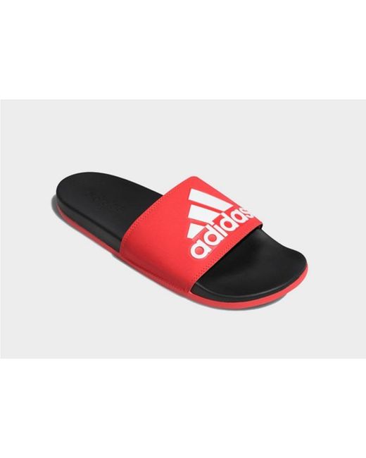 adilette red slides
