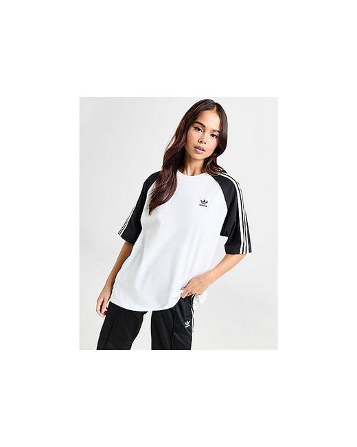 T-shirt SST Raglan Adidas Originals en coloris Black