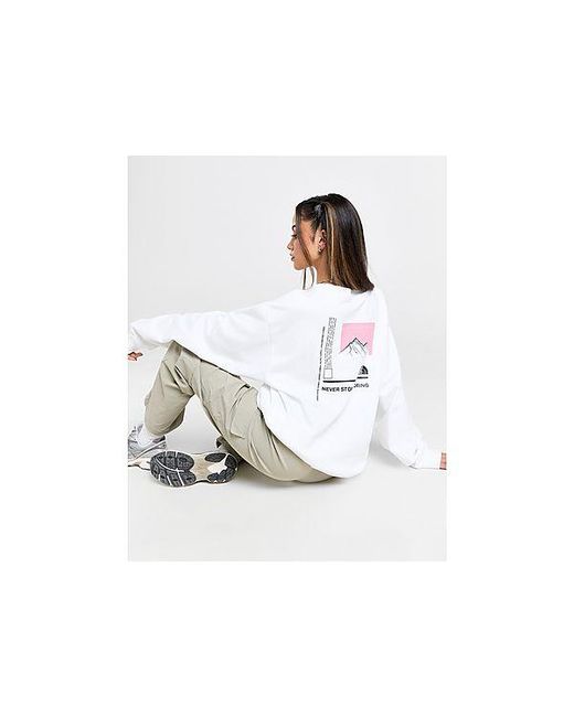 The North Face Black Mountain Box Logo Crew Sweatshirt
