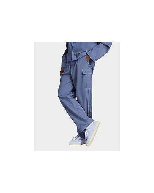 Adidas Originals Blue Premium Essentials+ Cargo Trousers for men