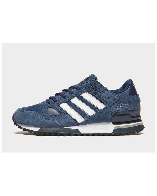 Zx 750 blue suede leather mens trainers Clearance