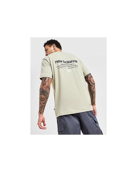 New Balance Black Linear Back Hit T-shirt for men